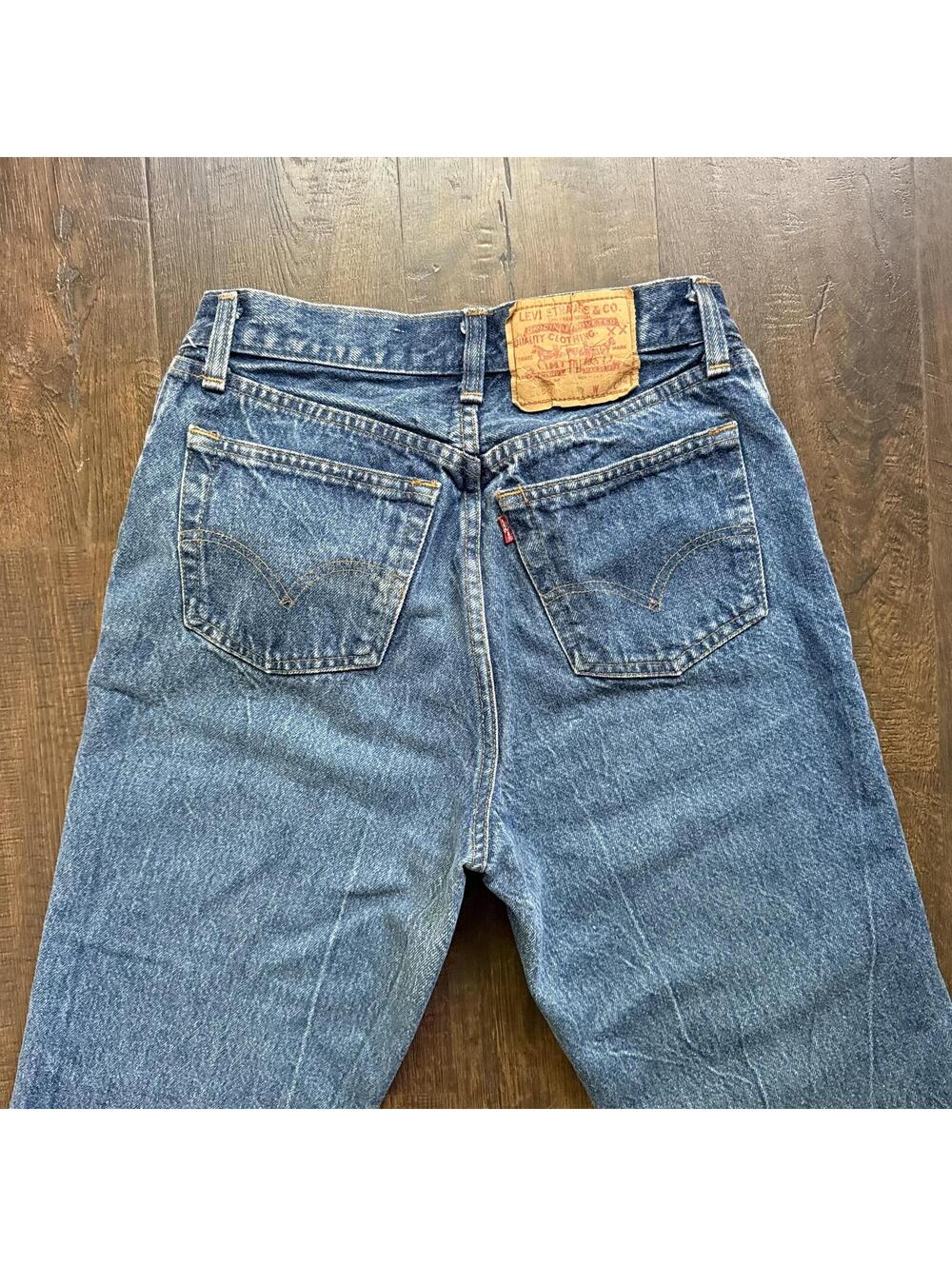 Vintage '83 1980s Levi 501 Jeans 26x28 USA wpl 423 no redlines 26501-0159